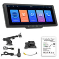 Shinysix Portable Wireless CarPlay Multi-language Car Video Recorder Car Camera Auto Camcorder 10.26in Car Rearview Camera Mobilephone APP Control Car MultiMedia Player