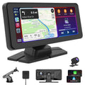 NEXPOW Carplay Touchscreen with 4K Dash Cam, Portable  Carplay & Android Auto Car Stereo, Car Audio Receivers with 1080p Backup Camera, GPS Navigation, Bluetooth (6.9inches)