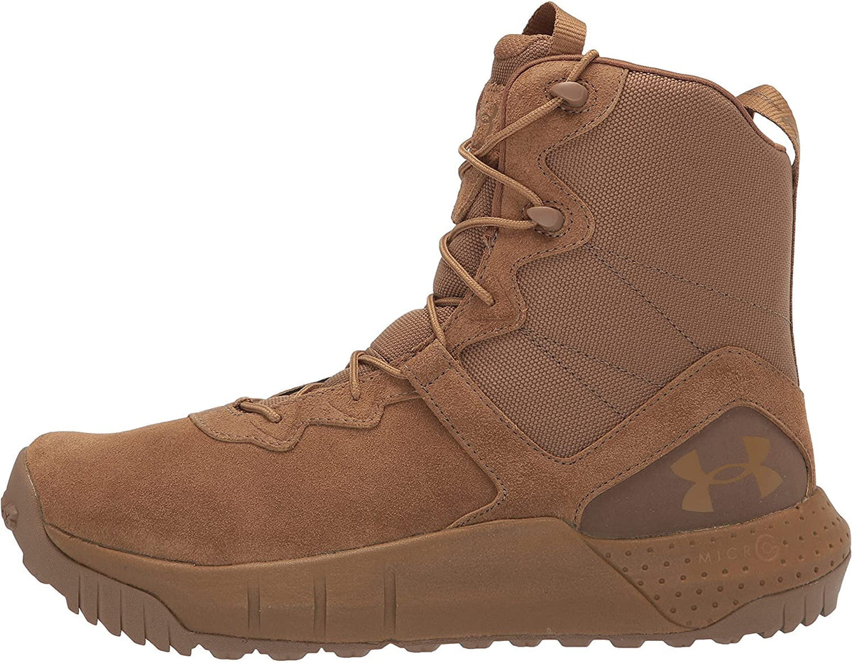 Under Armour Men's Micro G Valsetz Lthr Military and Tactical Boot, Coyote (200)/Coyote, 11 M US
