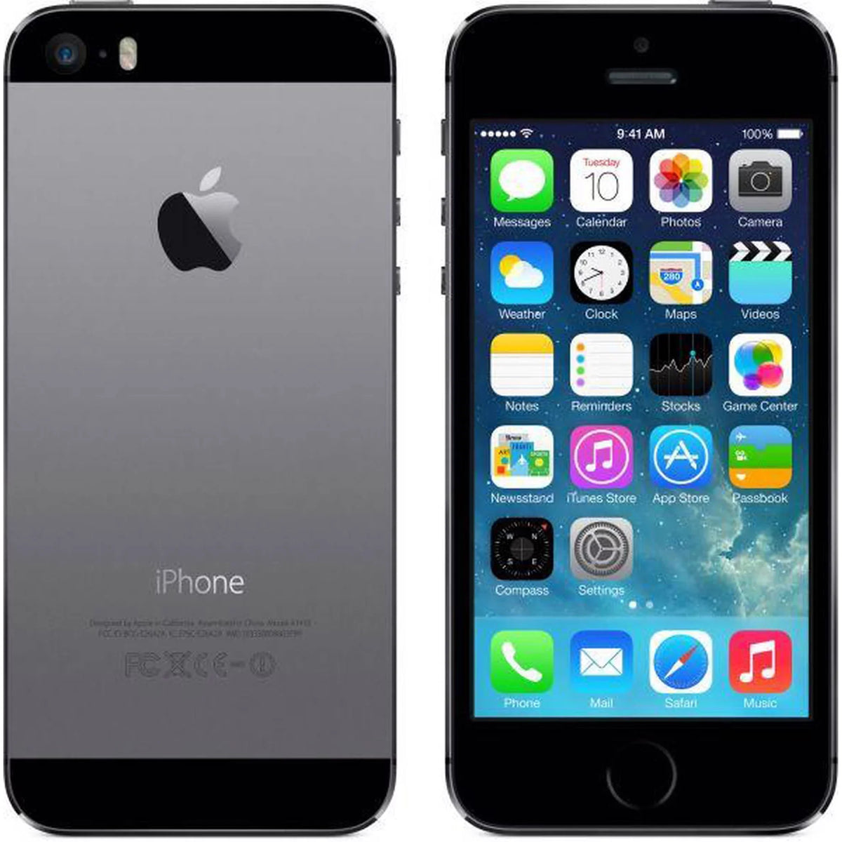 iPhone 5s 16GB Unlocked GSM 4G LTE Dual-Core Phone w/ 8MP Camera - Space Gray (Used)