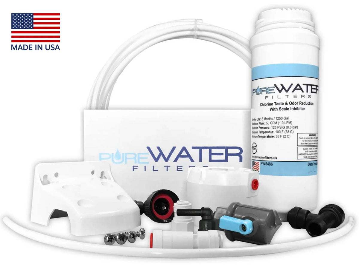 Keurig B150, K150, B155, K155 All-in-one Direct aqua Line Plumb and Filter Kit for Keurig Brewers by PureWater Filters