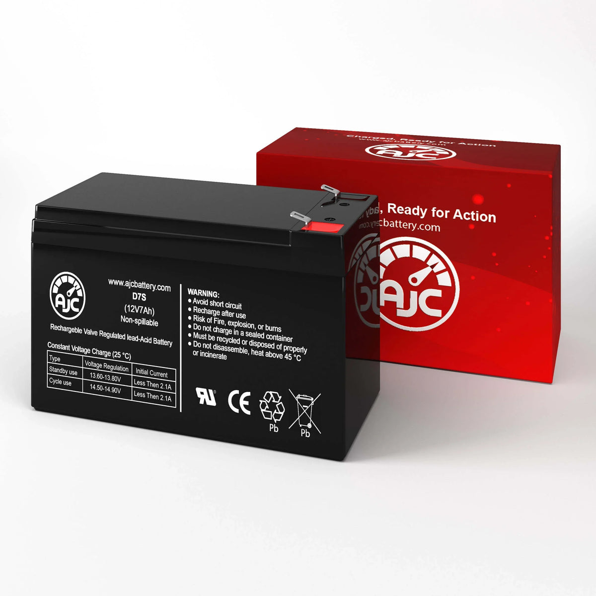 AJC Battery suitable with Cybex Diagnostic Equipment 6000 Dynamometer 12V 7Ah Fitness Equipment Replacement Battery