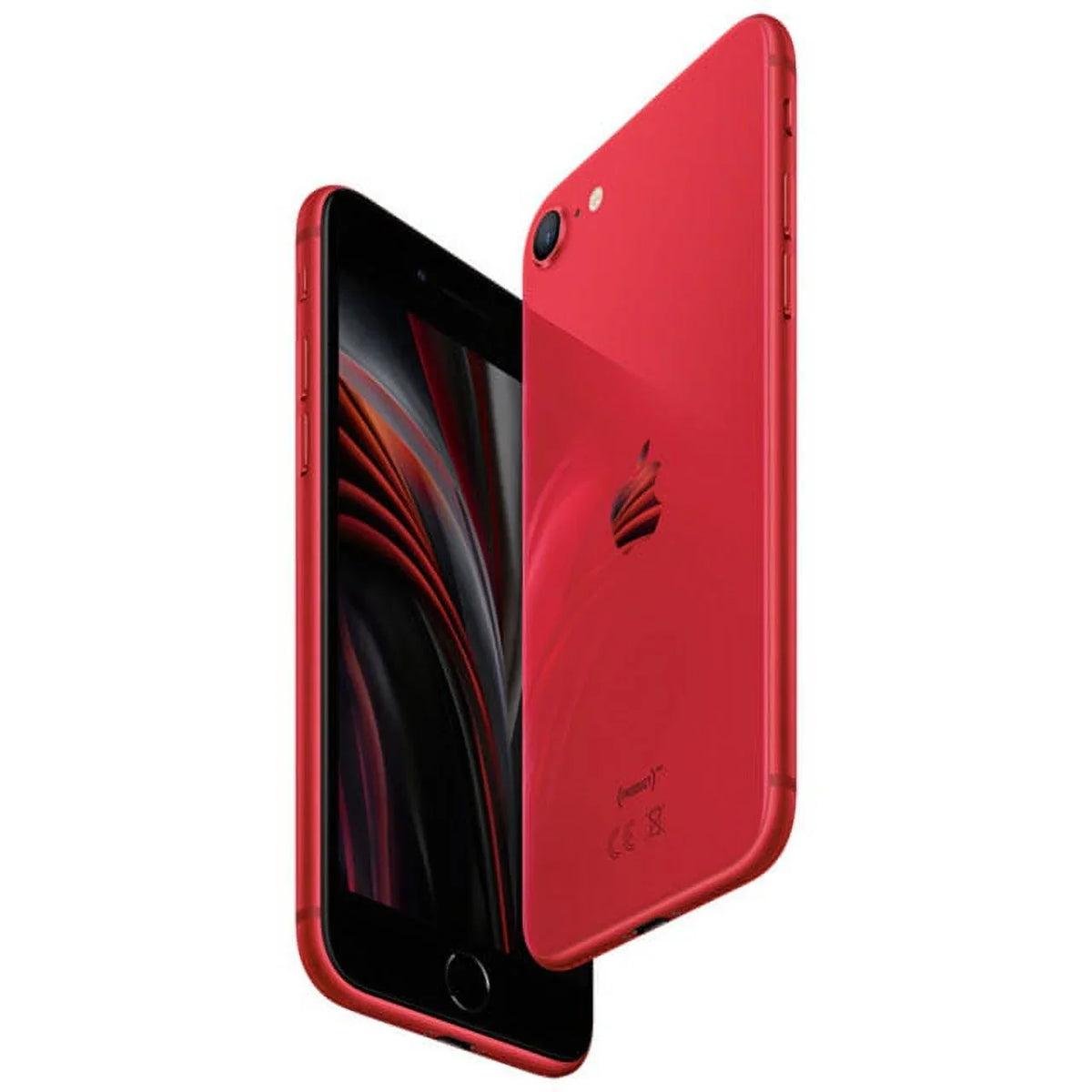 Restored  iPhone SE (3rd Gen) A2595 (Fully Unlocked) 128GB Red (Refurbished)