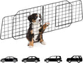 Dog Car Barriers—Heavy Duty Adjustable Wire Pet Cars Barrier with Front Seat Mesh in Black—Safety Travel Dividers Fence for Vehicles, SUV, Cars