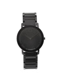 Movado Modern Classic 40mm Steel Black Dial Quartz Men Watch 0607408