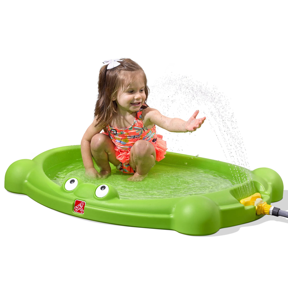 Step2 Waterbug Splash Pad Green Plastic Outdoor aqua Playset for Toddlers