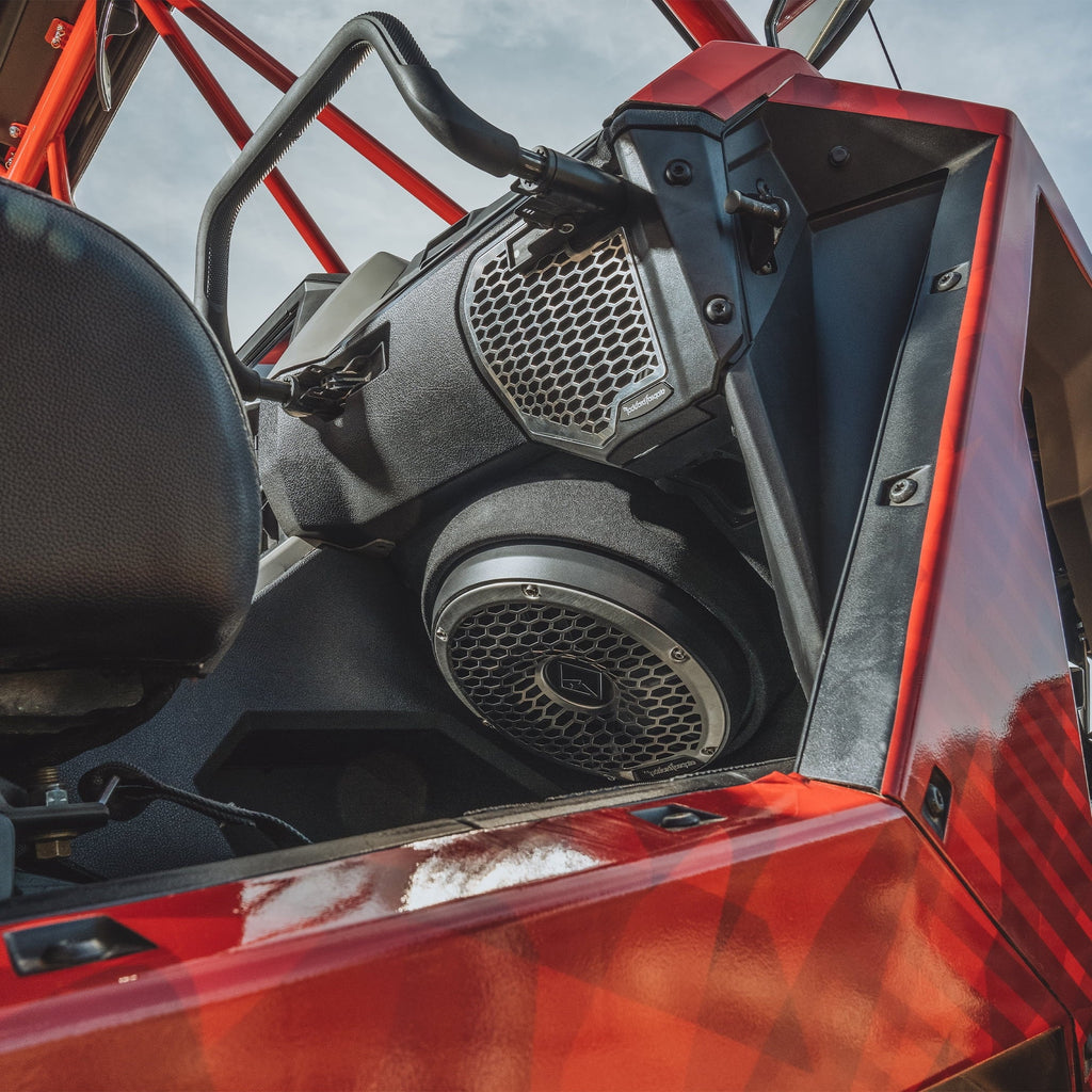 Rockford Fosgate RZR19PXP-STG5 Audio Kit: PMX-3 Receiver, 1500-Watt Amp, Front Speakers & M2 Tweeters, M2 Color Optix Lighted 10? Subwoofer & M2 6.5" Rear Speakers for Select RZR Pro XP Models (2019+)