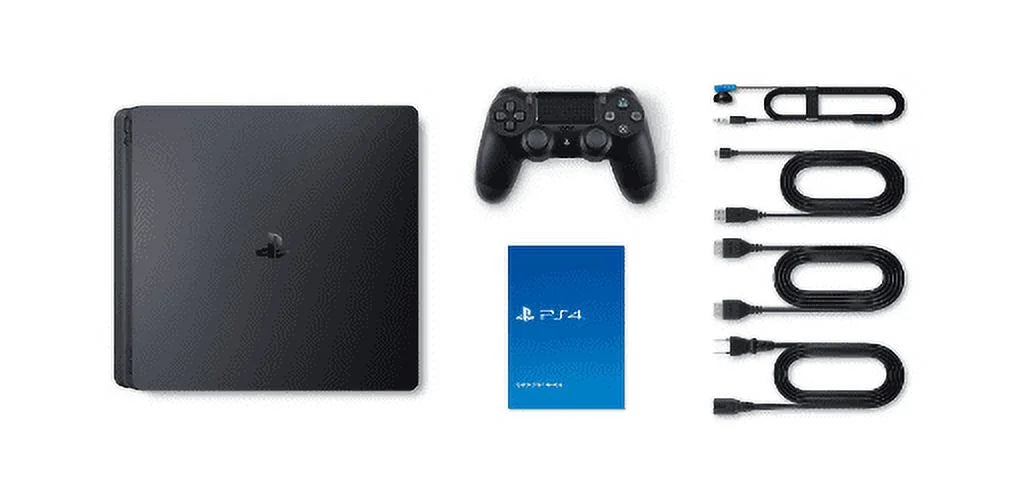 PlayStation 4, 500GB Slim System, Black (International Region free)
