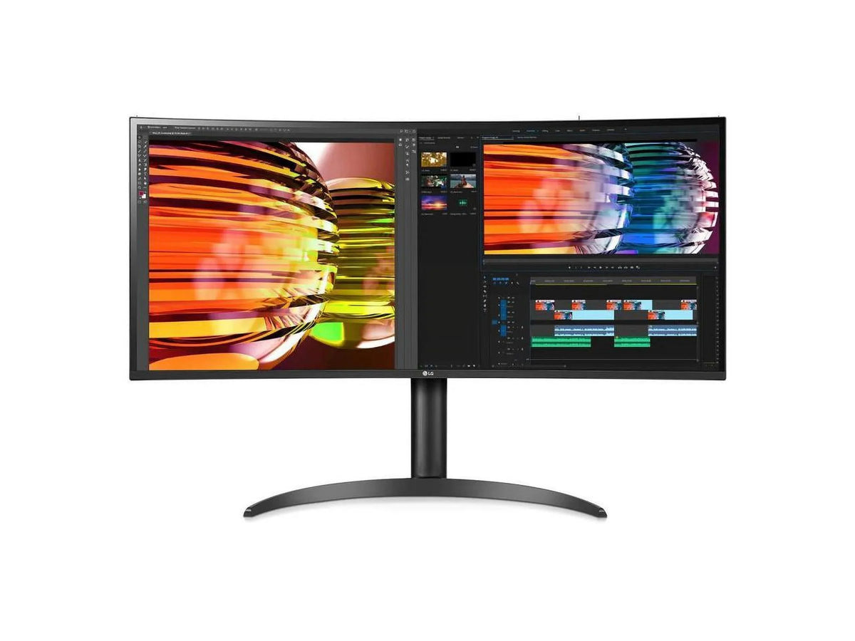 Ultrawide 34BP85CN-B 34" UW-QHD Curved Screen Edge LED Gaming LCD Monitor - 21:9 - Glossy Black, Black Hairline, Textured Black - 34" Class - In-plane Switching (IPS) Technology - 3440 x