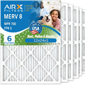 12x24x1 Air Filter MERV 8 Comparable to MPR 700 & FPR 5 Electrostatic Pleated Air Conditioner Filter 6 Pack HVAC AC Premium USA Made 12x24x1 Furnace Filters by AIRX FILTERS WICKED CLEAN AIR.