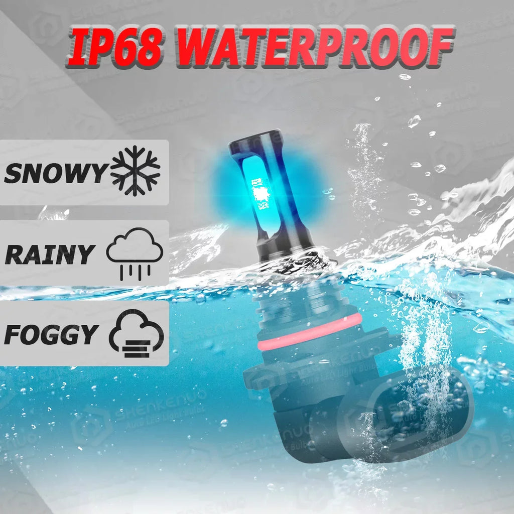 FZPJJNB 9005+H8/H9/H11 for  Explorer 2011-2015 Ice Blue Led Headlights Bulb Fog Light,HKL,C07