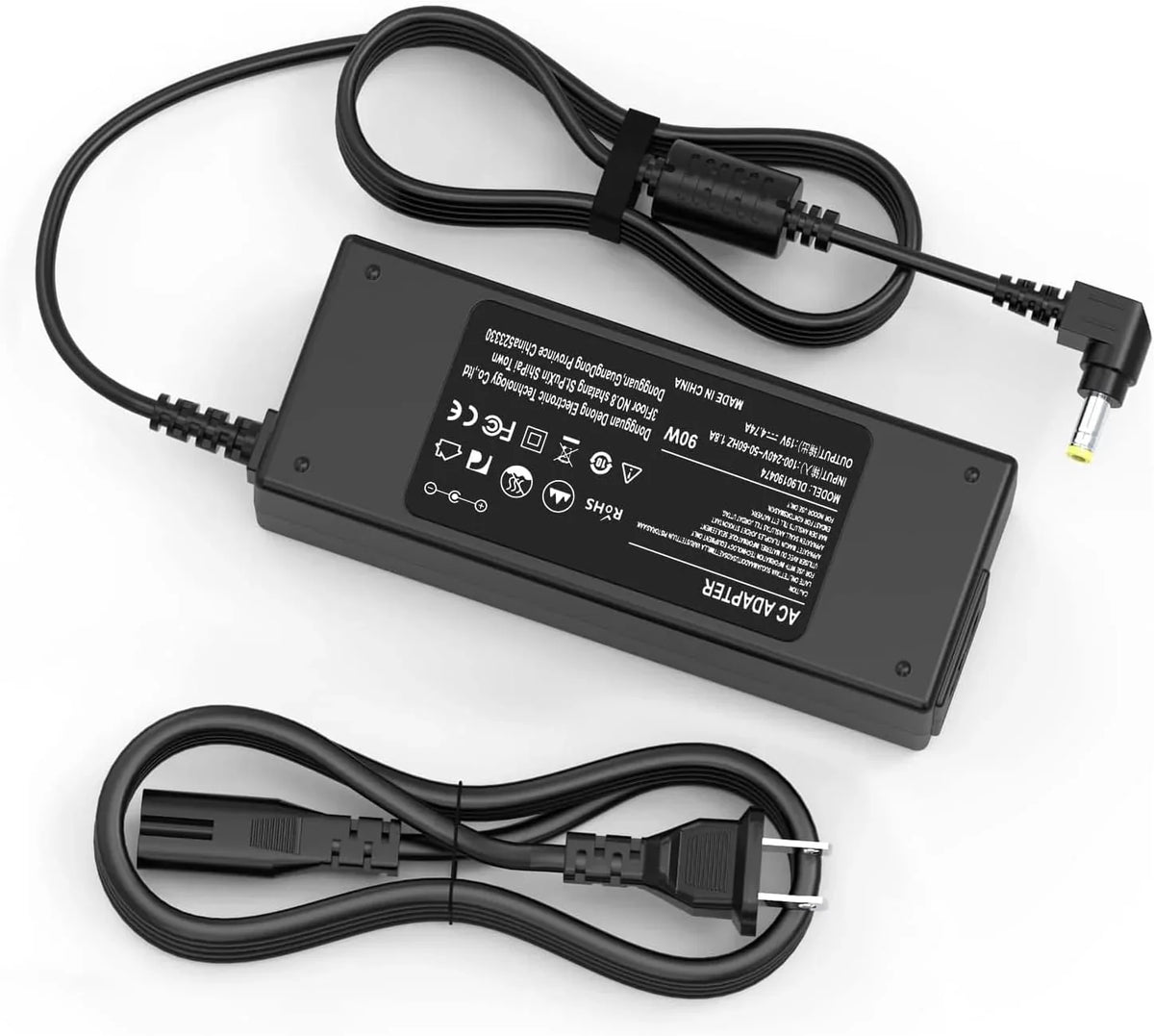 90W Laptop Charger for  Satellite C655 C655D C675 C850 C855 C855D C875 C50 C55 C55D C55DT C55T C75 C75D L50 L55