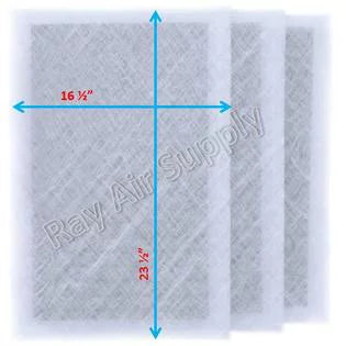 RayAir Supply 18x26 MicroPower Guard Air Cleaner Replacement  Filter Pads (3 Pack)