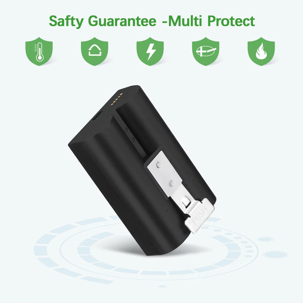 EBL 5-Pack Rechargeable Doorbell Replacement Battery suitable with Ring Video Doorbell 2/3/3 Plus/4, Spotlight Cam, Stick Up Cam, for Ring Doorbell Camera, Backup Batteries 6040mAh 3.65V