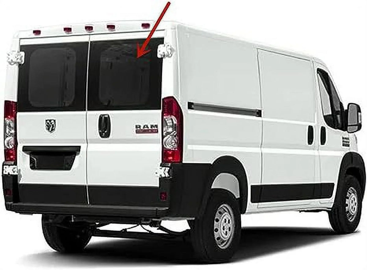 Stationary Back Window Back Glass Passenger Right Side appropriate with Ram Promaster Cargo Van 2014-2021 Models