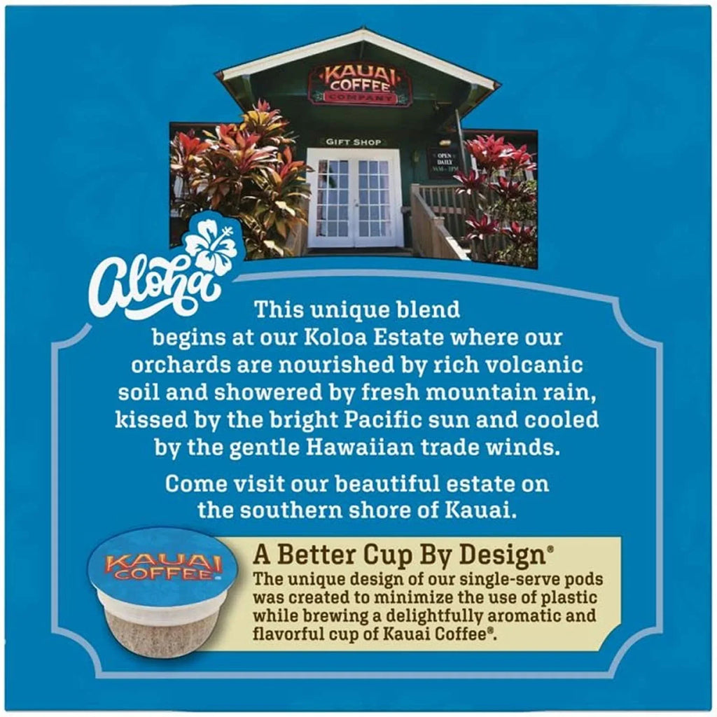Kauai Coffee Single Serve Cups Pods (Vanilla Macadamia Nut, 72 Count)