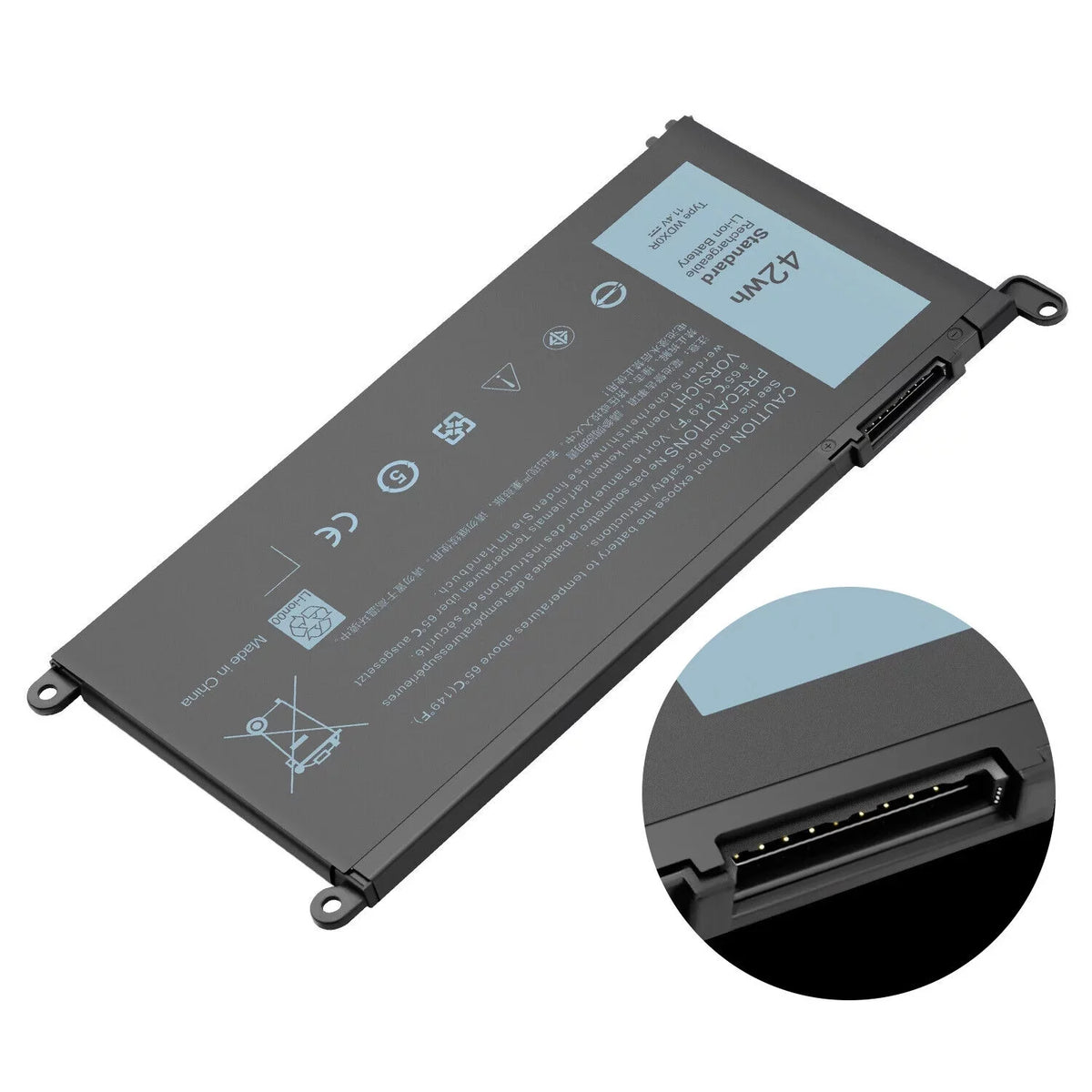 10x Battery WDX0R For  Inspiron 15 5567 5568 13 5368 7368 7569 7579 FC92N