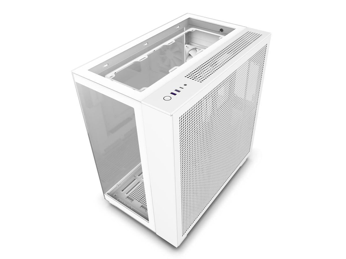 NZXT H9 Elite - All White - CM-H91EW-01 - Premium Dual-Chamber - Mid-Tower - RGB Fans - Case