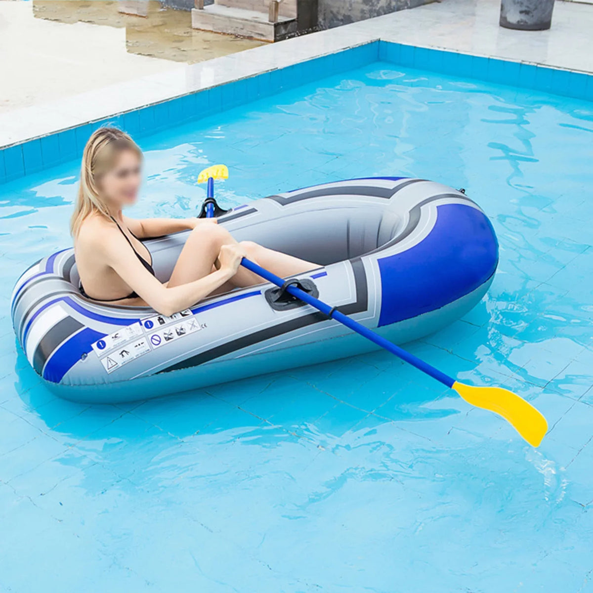 Aibecy Inflatable craft Series,thick Inflatable Kayak, Fishing craft Kayak,Single Person liquid Leisure Travel Fishing vessel 150cm(oars not included)