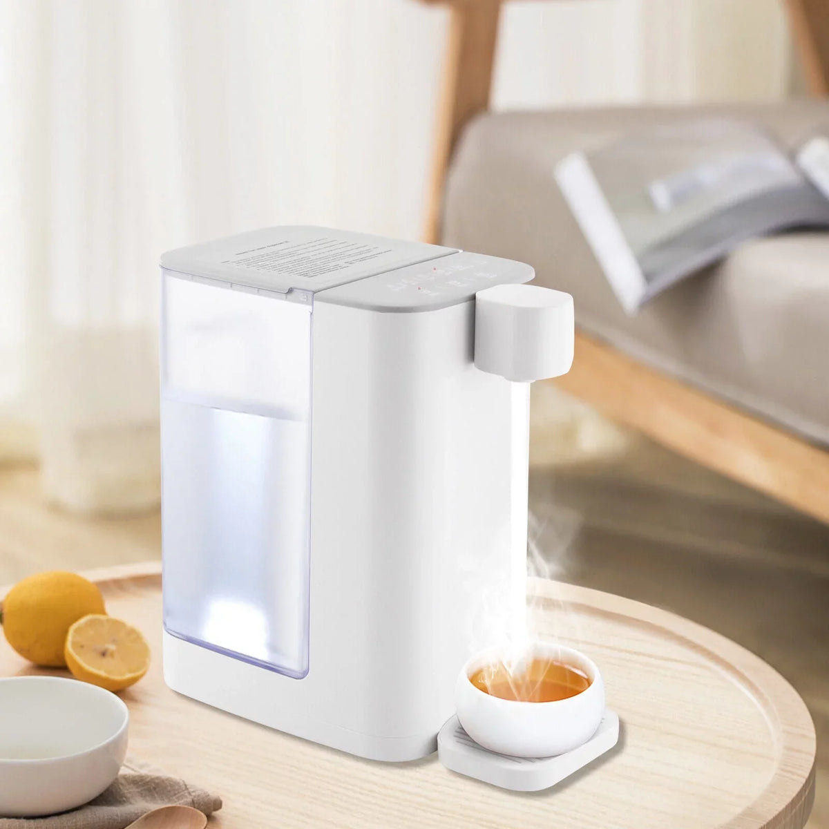 OUKANING 2000W 3L / 102oz Electric Instant Hot moisture Dispenser Home Office Hot aqua Machine With Temperature Control