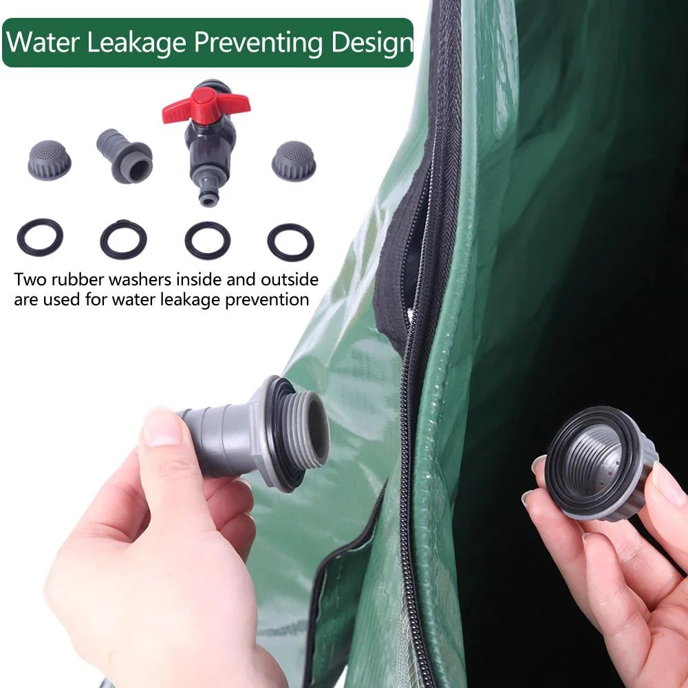 Ktaxon 100 Gallon Collapsible Rain Barrel, Portable moisture Storage Tank
