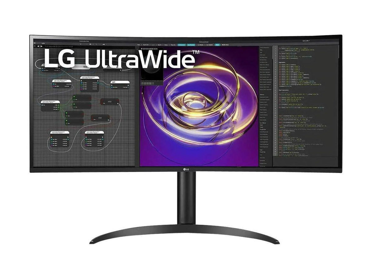 Ultrawide 34BP85CN-B 34" UW-QHD Curved Screen Edge LED Gaming LCD Monitor - 21:9 - Glossy Black, Black Hairline, Textured Black - 34" Class - In-plane Switching (IPS) Technology - 3440 x