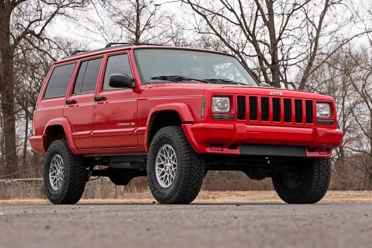 Rough Country 3" Lift Kit (fits) 1984-2001 Jeep Cherokee XJ | N3 Shocks | Add Leaf Series II Suspension | 670XN2