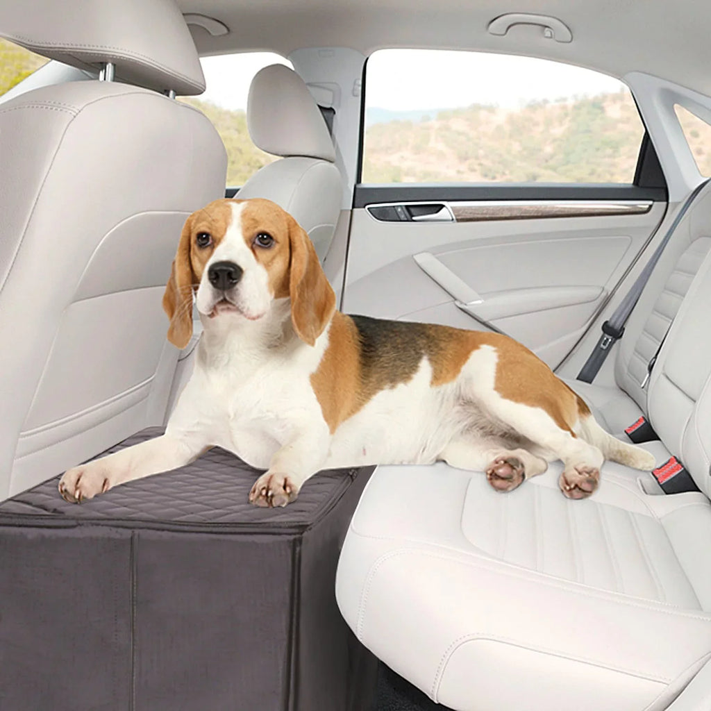 MSR Imports Dog Car Back Seat Extender Safer More Comfortable Back Seat Platform and Storage Black
