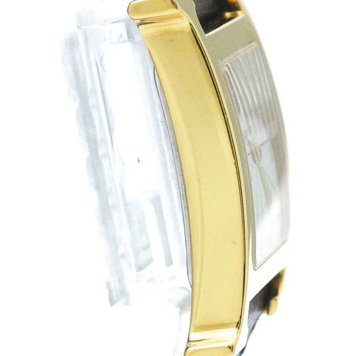 Pre-Owned HERMES H Watch Gold Plated Leather Quartz Mens Watch HH1.501 BF569965 (Good)