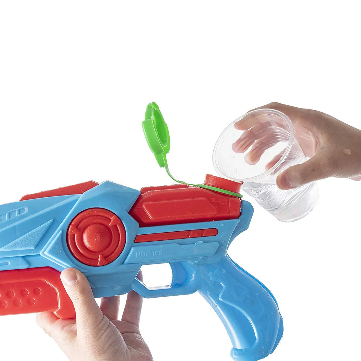 Prextex Red Plastic aqua Shooter Blaster Squirt Guns, 4 Pack Girls and Boys