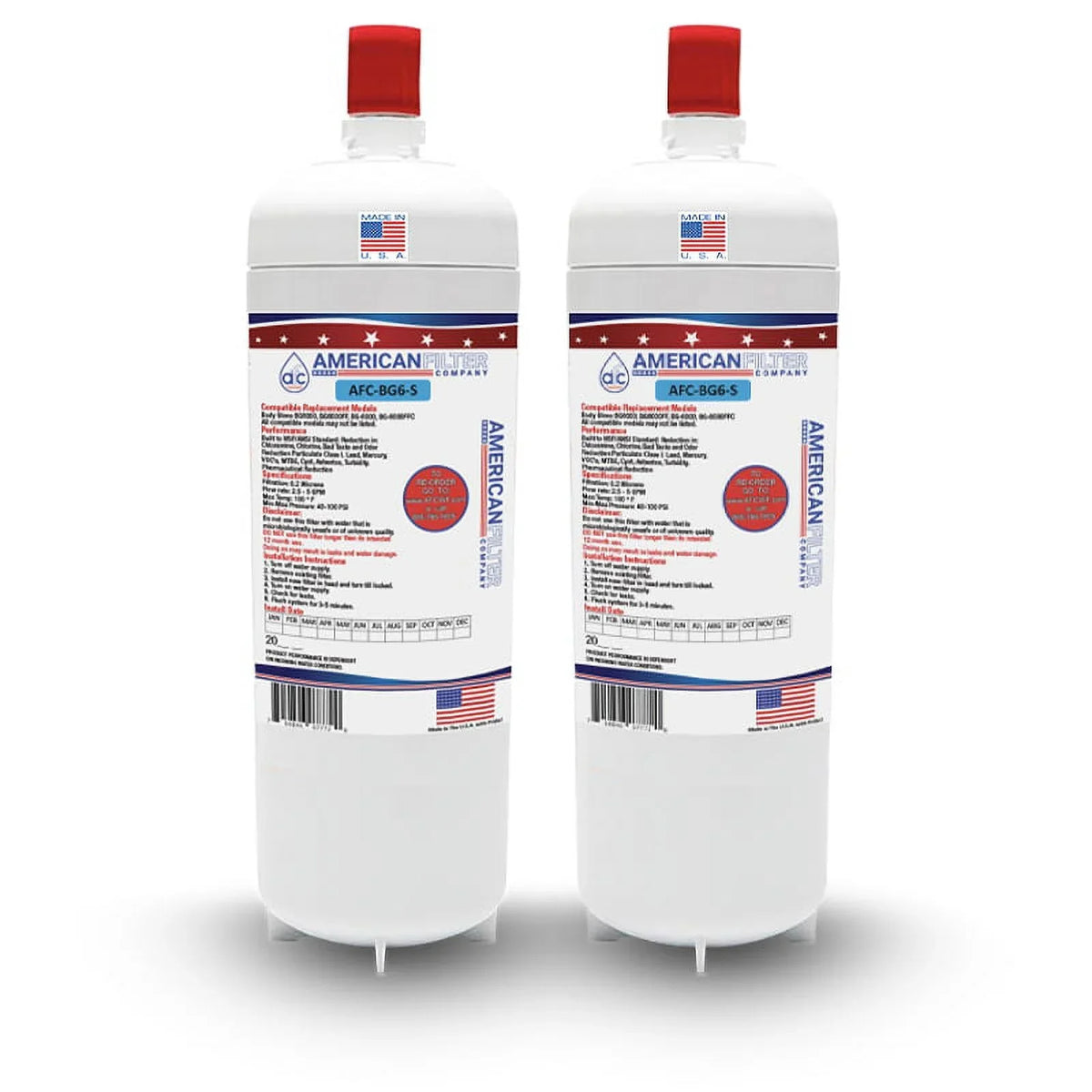 AFC Brand , aqua Filter , Model # AFC-APH3-2 , appropriate with - 2 Filters - Made in U.S.A.