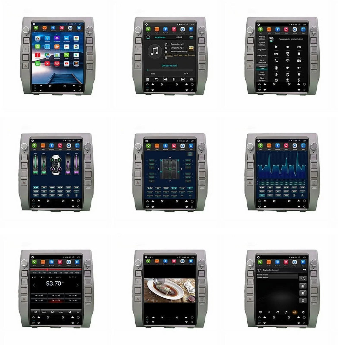 Android Car Stereo For  Tundra 2014-2020 Car Radio , Built-in Carplay Android Auto , 4GB+64GB 12.1 Inch Head Unit Multimedia Player