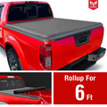 MaxMate Soft Roll-up Truck Bed Tonneau protector appropriate with 2022-2024 Nissan Frontier | 6' (73") Bed | TCN169058