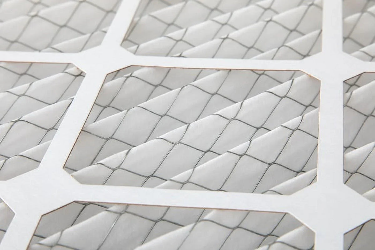 Actual Size: 15-1/2" x 19-1/2" x 7/8". Glasfloss 12 Pack of 16" x 20" x 1" MERV 10 Pleated Air Filters