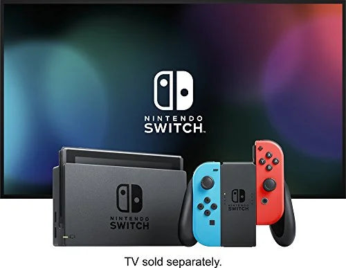 Nintendo Switch 6 items Bundle:Nintendo Switch 32GB Console Neon Red and Blue Joy-con,128GB Micro SD Card,Nintendo Wireless Controllers Neon Blue,Mario Kart 8 Deluxe,Mytrix HDMI Cable