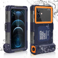 UrbanX Professional [15m/50ft] Swimming Diving Surfing Snorkeling Photo Video Waterproof Protective Case Underwater Housing for  A7 And all Phones Up to 6.9 Inch LCD with Lanyard