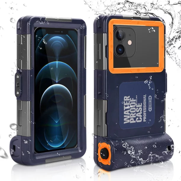 UrbanX Professional [15m/50ft] Swimming Diving Surfing Snorkeling Photo Video Waterproof Protective Case Underwater Housing for  A7 And all Phones Up to 6.9 Inch LCD with Lanyard