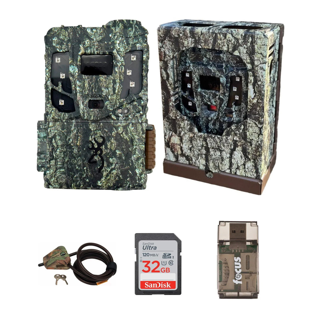 Browning Pro Scout Max HD Cellular TrailCamera, Sec/Box, LockCable 32GB M/CRD,CR