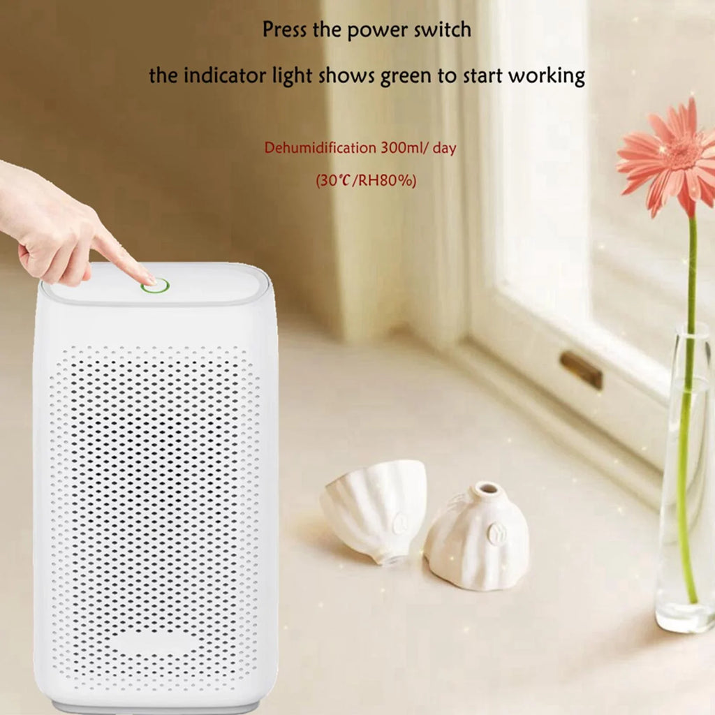 Small Dehumidifier 700ml USB For Basement Closet Wardrobe With Semiconductor Technology For Damp Air, , Moisture Energy Efficient Quiet