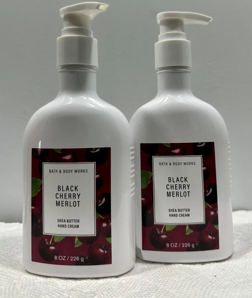 Bath & Body Works Black Cherry Merlot Shea Butter Hand Cream Lot of 2