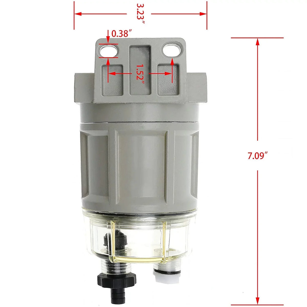 ACA R12H Fuel Filter moisture Separator For Marine Spin-on 120AT Diesel Fuel Filter Replaces S3240 120AT NPT ZG1/4-19