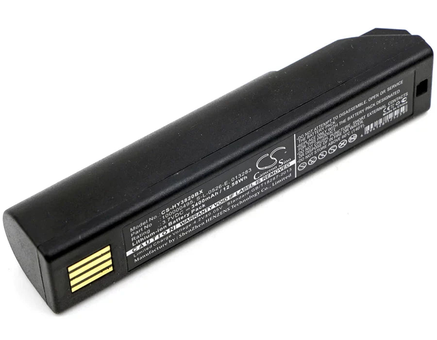 3400mAh 013283, 100000495 Battery for Honeywell 1202G, BAT-SCN01, Granit 1911i, Voyager 1202, Xenon 3820, 3820i, 4820, 4820i, 5620, 6320
