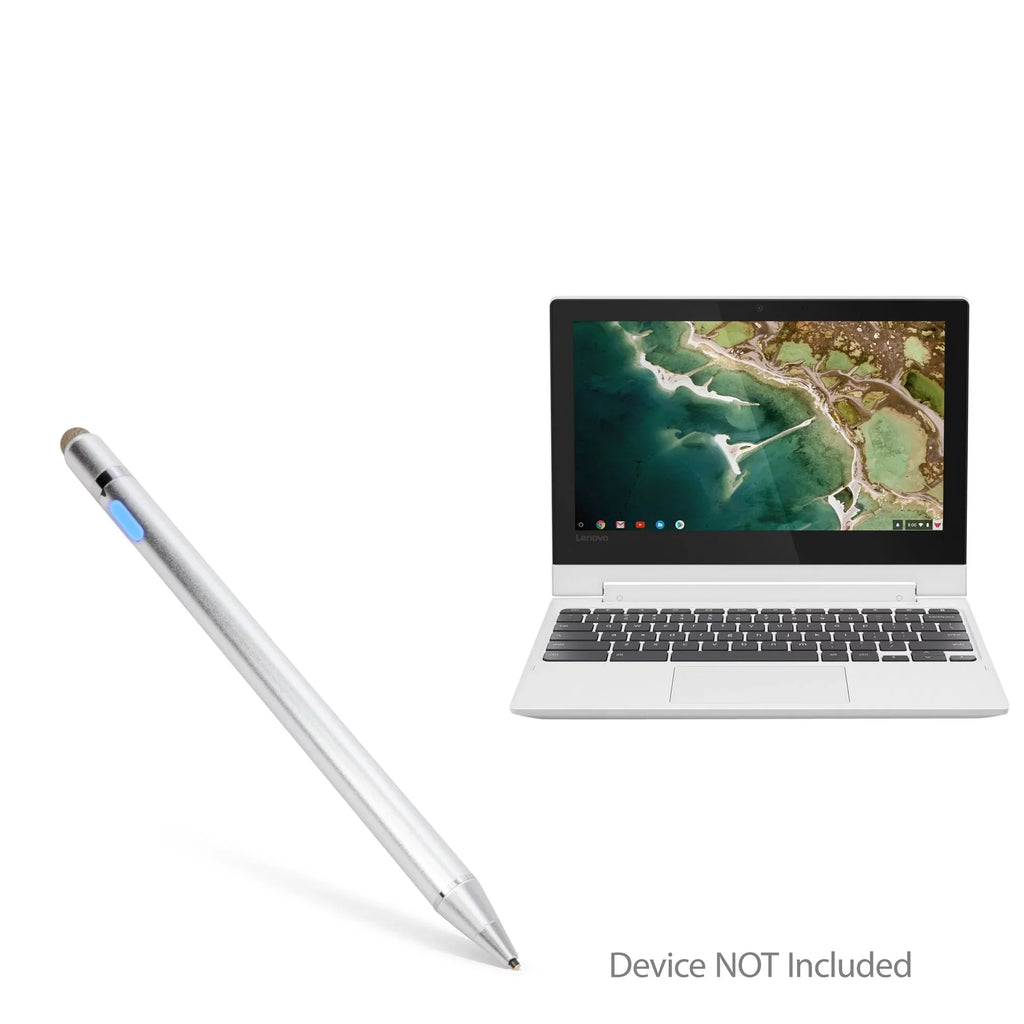 C330 Convertible 2-in-1 Chromebook (11.6") Stylus Pen, BoxWave [AccuPoint Active Stylus] Electronic Stylus with Ultra Fine Tip - Metallic Silver