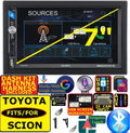 INCLUDES VEHICLE SPECIFIC INSTALLATION HARDWARE INCLUDING DASH KIT, WIRE HARNESS, AND ANTENNA ADAPTER WHEN REQIRED.. FITS  SCION AM/FM USB/BLUETOOTH TOUCHSCREEN CAR RADIO STEREO PKG