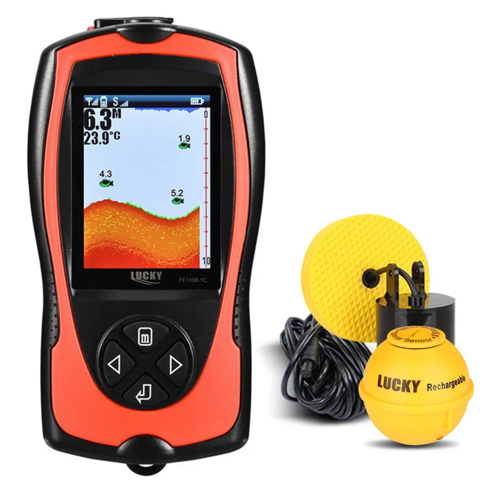 FF1108 1CLA Portable Fish Finder Wired/Wireless Fish Detector for Precise Underwater Tracking