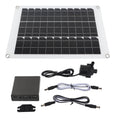 Buumin Solar Fountain Pump Kit 20W Panel Powered moisture Submersible Low Noise 12V for Bird Bath Fish Pond Garden Hydroponic