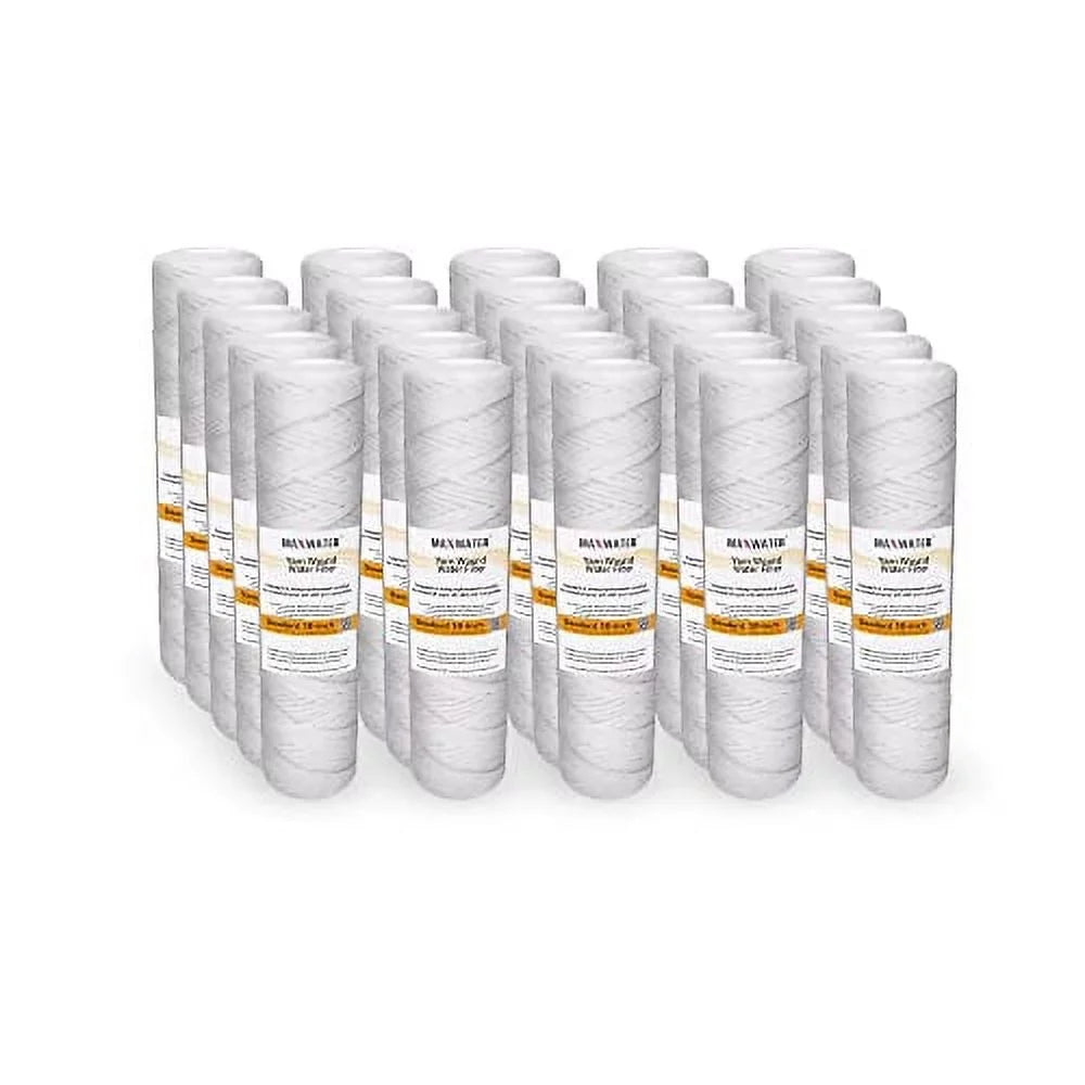 Standard 10"X2.5" String Sediment aqua Filter (5 Micron), Hard Well, Whole House, WVO Biodiesel, matching With Standard RO Reverse Osmosis Systems, WH Systems