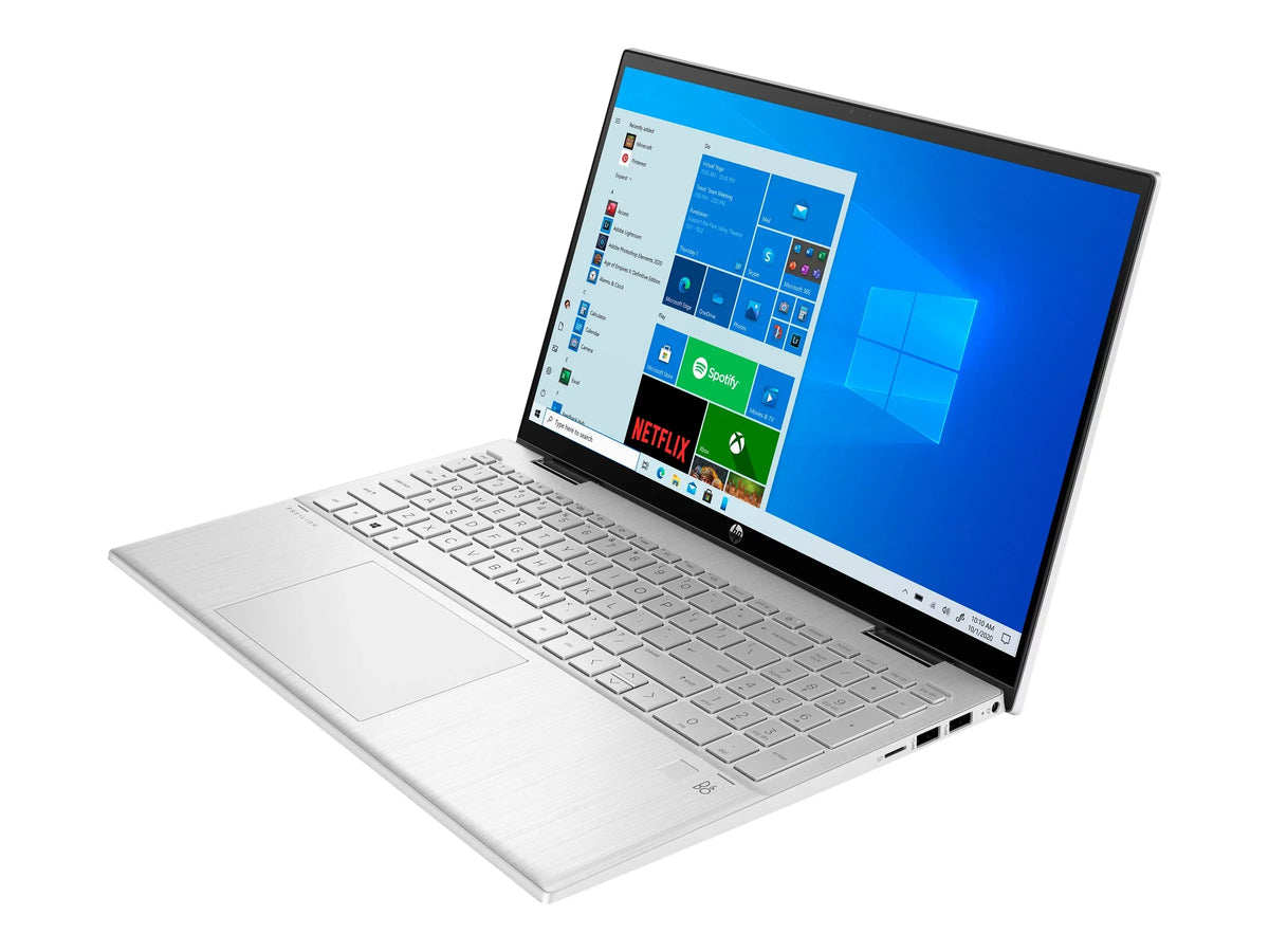 Pavilion x360 Laptop 15-er0051nr - Flip design -  Core i5 1135G7 / 2.4 GHz - Win 10 Home 64-bit - Iris Xe Graphics - 8 GB RAM - 512 GB SSD NVMe - 15.6" IPS touchscreen 1920 x 1080 (Full HD) - Wi-Fi 6 - natural silver - kbd: US