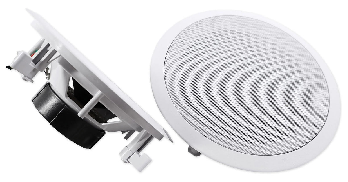 Rockville 4-Room Home Ceiling Speaker System w/ (8) 8" Speakers+4-Zone Receiver