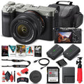 Alpha a7C Mirrorless Camera W/ 28-60mm Lens Silver ILCE7CL/S - Basic Bundle